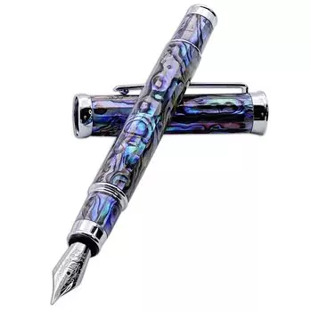LACHIEVA LUX Abalone Shell Fountain Made in Fine Nib Smooth Exquise Luxury Fountain Gift Gift Pen, Германия, (Тонкая точка), Письмо, Ручка, Набор, Унисекс,