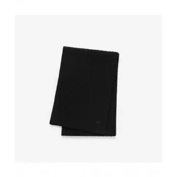 Lacoste Common Cable Wool Muffler [black] 0TU