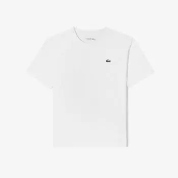 LACOSTE Common Coolmax Текстурированная футболка с коротким рукавом [Белый]