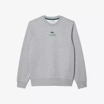 LACOSTE Common New Logo Point Толстовка [Melan Grey]