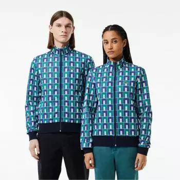 LACOSTE Common Summer Pack Жаккардовая спортивная куртка [Зеленый]