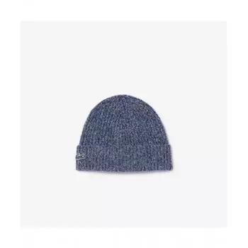 Lacoste Common Wool Ribbed Beanie [navy] 0TU
