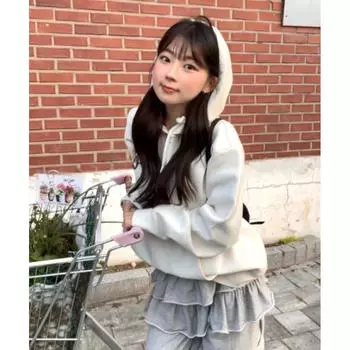 Lacoste Cushion Paper Hoodie Ivory 4