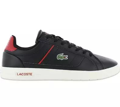 LACOSTE Europa Pro 222 - Мужские кроссовки Кожаные черные 744SMA00121B5 ORIGINAL