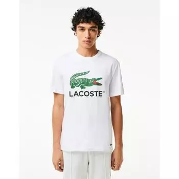 Lacoste Футболка с рисунком крокодила для мужчин S Big Croc Th6396 54g 001 003