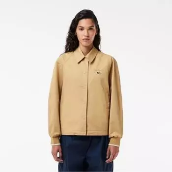LacoSte LacoSte Women S Rene LacoSte Rene LacoSte overSized Coach Jacket [light Beige] 034