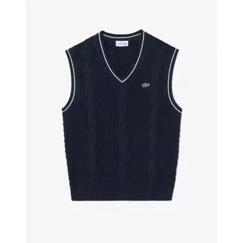 Lacoste Male Tipping Point Cable Vest Af712e 54nh Hde 004