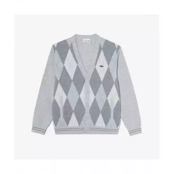 LacoSte Men S baSic Button Y Cardigan [melange graY] 004
