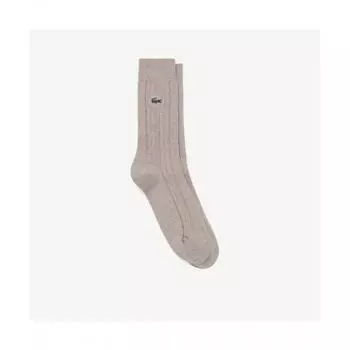 LacoSte Men S Cable Gentleman SockS [beige] 0TU