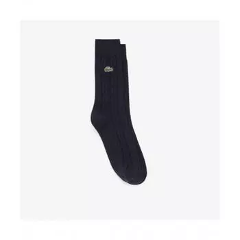 LacoSte Men S Cable Gentleman SockS [navy] 0TU