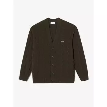 LacoSte Men S Cable V Neck Cardigan Ah290e 54n Six q2nAh290e 54nSix 003