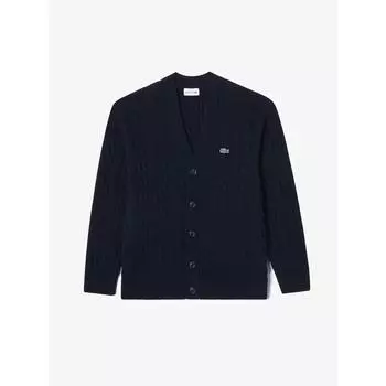 LacoSte Men S Cable V Neck Cardigan Ah290e 54n Hde q2nAh290e 54nHde 003