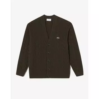 LacoSte Men S Cable V Neck Cardigan Ah290e 54n Six 003