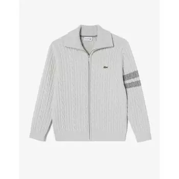 LacoSte Men S Cable Zip Up Cardigan Ah302e 54n Xfj 004
