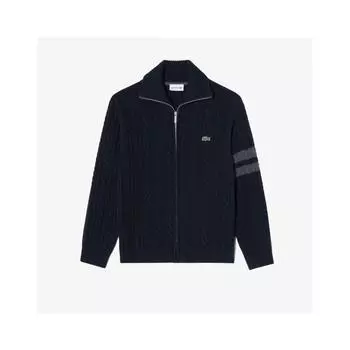 LacoSte Men S Cable Zip Up Cardigan Ah302e 54n 166 003