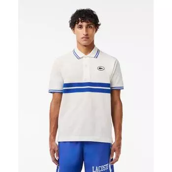 LacoSte Men S Color Tipping Puff Badge Match Polo Ph7447 54g Iup 003