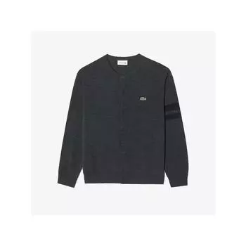 LacoSte Men S Crewneck Sleeve Tip Cardigan Ah500e 54n Uwc q2nAh500e 54nUwc 006