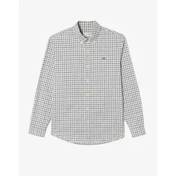 LacoSte Men S Flannel Grid Shirt Ch701e 54n 70v 038