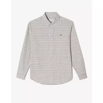 LacoSte Men S Flannel Grid Shirt Ch701e 54n 02S 038