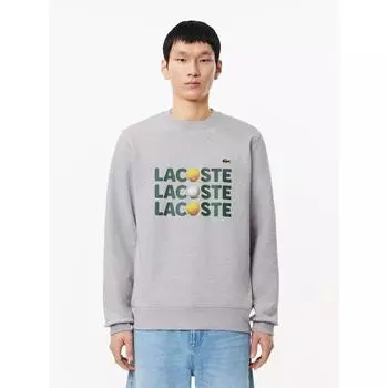 LacoSte Men S Heavy jerSey Lettering Ball Graphic SweatShirt Sh7421 54g Cca q2nSh7421 54gCca 004