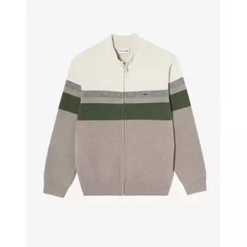 LacoSte Men S High Neck Color Block Cardigan Ah701e 54n 02S 003
