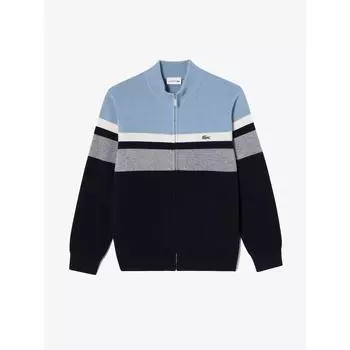 LacoSte Men S High Neck Color Block Cardigan Ah701e 54n 166 q2nAh701e 54n166 003