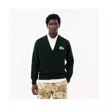 LacoSte Men S Holiday Cardigan [dark Green] 003