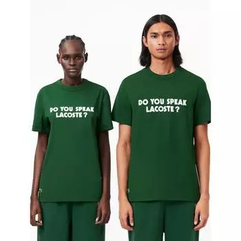 Lacoste Мужская футболка с надписью LacoSte Message TH0134 54g 132 q2nTH0134 54g132 00S