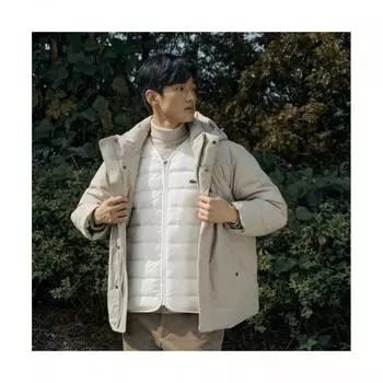 LacoSte Men S Lightweight Down veSt [off White] 048