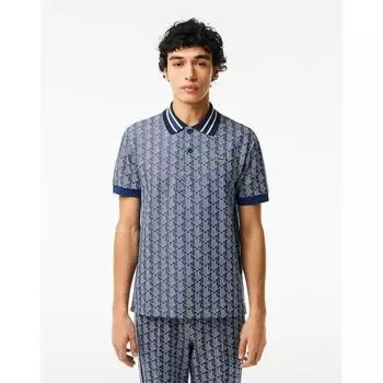 LacoSte Men S Monogram Jacquard Polo Dh1417 54g Qie 003