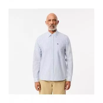 Lacoste Мужская рубашка Oxford Stripe [Небесно-голубой] 038