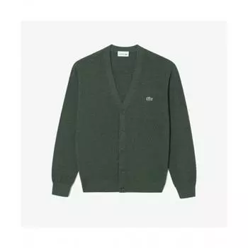 LacoSte Men S Pique tiSSue Cardigan [khaki Green] 003