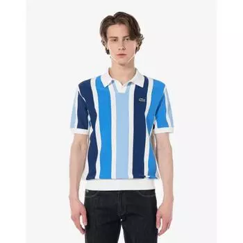 LacoSte Men S Полосатый короткий рукав Поло Свитер Ah700e 54g 166 005
