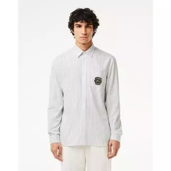 LacoSte Men S Poplin Stripe Shirt Ch0890 54g Iqi 040