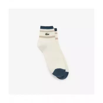 LacoSte Men S Semi Middle Waffle tiSSue SockS [off White] 0TU