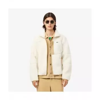 LacoSte Men S Sherpa Fleece blouSon [ivory] 003