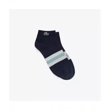 LacoSte Men S Stripe Ankle SockS [navy] 0TU