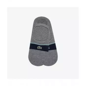 LacoSte Men S Stripe Fake SockS [melange Gray] 0TU