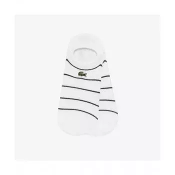 LacoSte Men S Stripe No Show SockS [white] 0TU