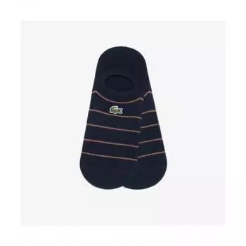 LacoSte Men S Stripe No Show SockS [navy] 0TU