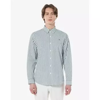LacoSte Men S Striped Lecture Cotton Shirt Ch539e 54g 316 038