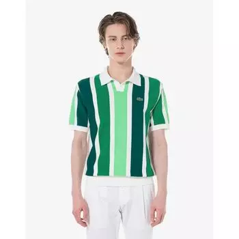 LacoSte Men S Striped Short Sleeve Polo Sweater Ah700e 54g 132 003