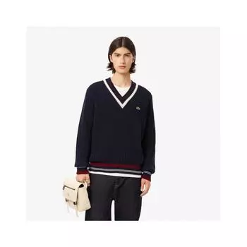 LacoSte Men S tenniS V Neck Long SleeVe Sweater Ah3133 54n Qrn 003
