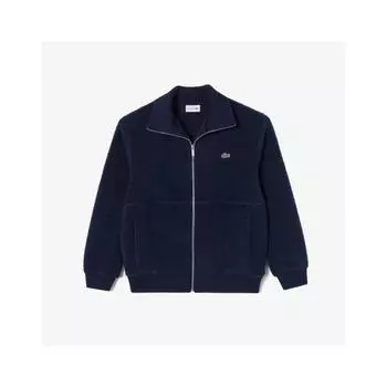 LacoSte Men S Wide Rib Collar Fleece Jacket Sh880e 54n Hde 003