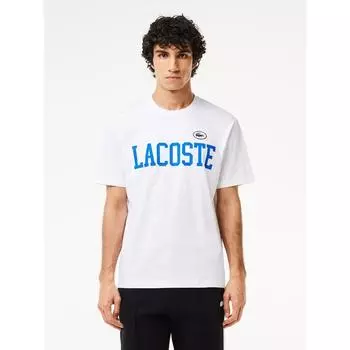 Lacoste Мужская футболка с логотипом и нашивкой Puff Badge Match TH7411 54G 001 Q2NTH7411 54G001 004