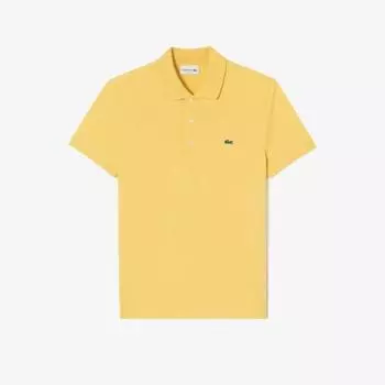 LACOSTE Мужская базовая футболка-поло Slim Fit [Желтый]