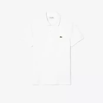 LACOSTE Мужская базовая футболка-поло Slim Fit [белый]