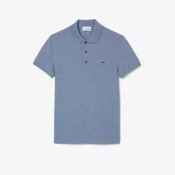 LACOSTE Мужская базовая футболка-поло Slim Fit [Синий индиго]