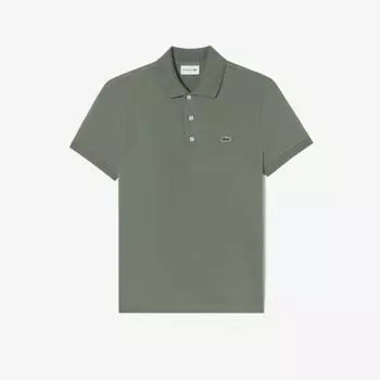 LACOSTE Мужская базовая футболка-поло Slim Fit [Хаки]
