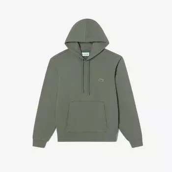 LACOSTE Мужская базовая толстовка с капюшоном [Хаки]